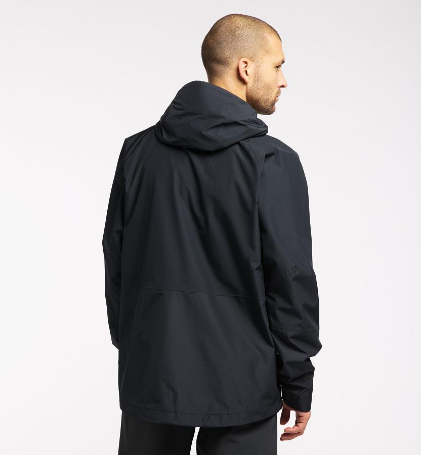 Haglöfs Mens Skuta Waterproof Jacket Black New Zealand 06947HWZB